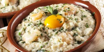 Açorda de gambas à moda do Alentejo