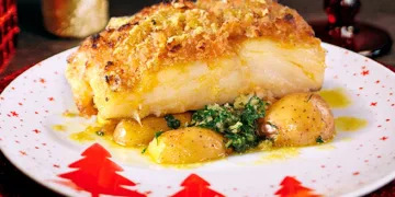 Bacalhau com broa e grelos