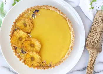 Tarte de coco e ananás