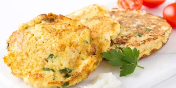 Pataniscas de bacalhau no forno