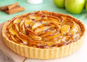 Tarte de maçã e canela
