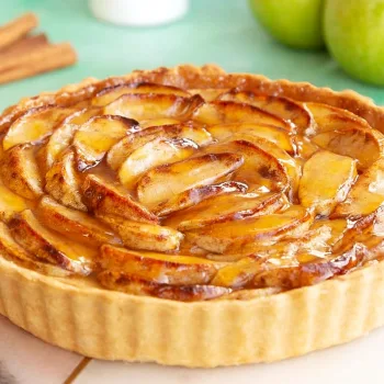 Tarte de maçã e canela