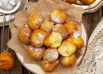 Sonhos de abóbora à moda antiga