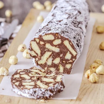 Salame de chocolate caseiro