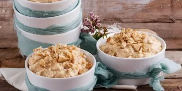 Mousse cremosa de bolacha