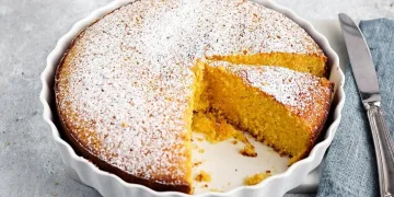Bolo de laranja e coco