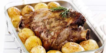 Borrego no forno assado à moda antiga