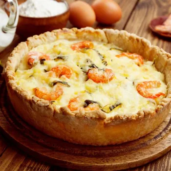 Quiche de camarão