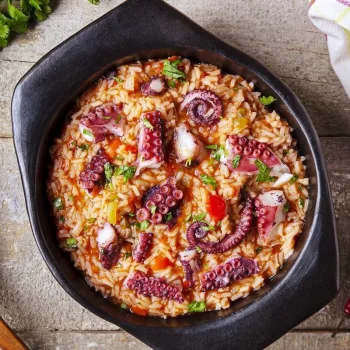 Arroz de polvo à Algarvia