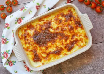 Bacalhau gratinado com maionese