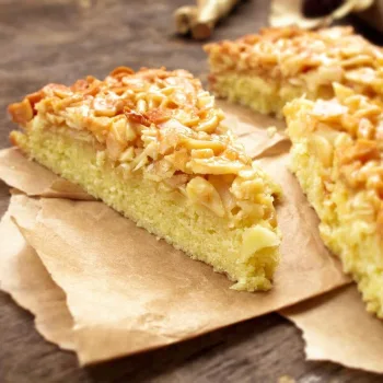 Tarte de amêndoa e coco