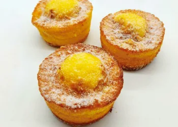 Queijadinhas de amêndoa cremosas