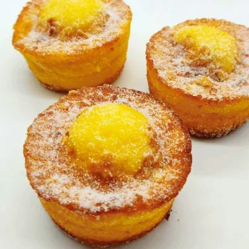 Queijadinhas de amêndoa cremosas