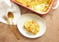 Bacalhau desfiado no forno
