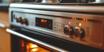 Forno e placa de cozinha