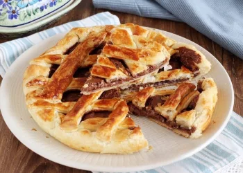 Tarte folhada de chocolate