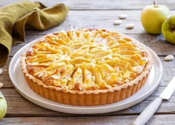 Tarte de maçã e amêndoa