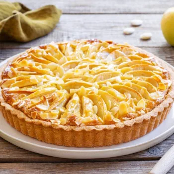 Tarte de maçã e amêndoa