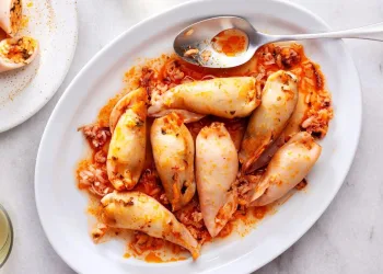 Lulas recheadas à moda antiga