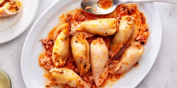 Lulas recheadas à moda antiga