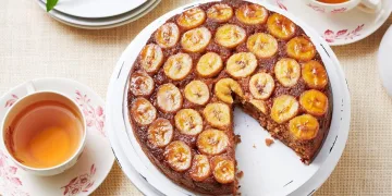 Bolo de banana invertido