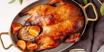 Pato assado no forno à moda antiga
