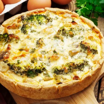 Quiche de atum e legumes