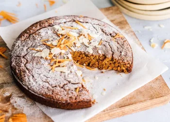 Tarte de cenoura e amêndoa