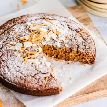 Tarte de cenoura e amêndoa