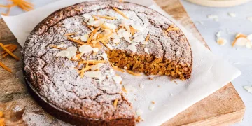 Tarte de cenoura e amêndoa
