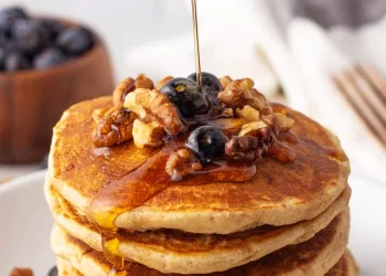 Panquecas de aveia e canela