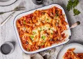 Massa gratinada com atum