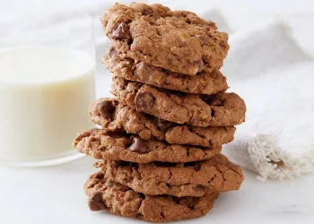 Bolachas de aveia e chocolate