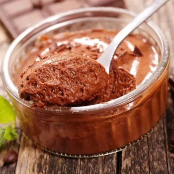 Mousse de chocolate cremosa