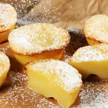 Queijadas de leite tradicionais
