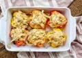 Pimentos recheados com frango
