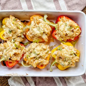 Pimentos recheados com frango