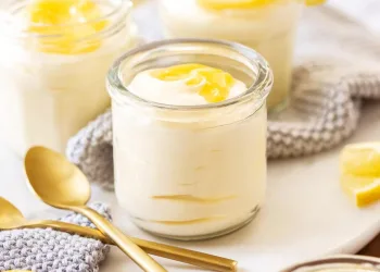 Mousse de limão com natas