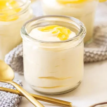 Mousse de limão com natas