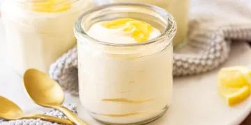 Mousse de limão com natas