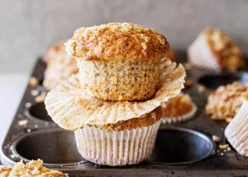 Queques de banana e aveia