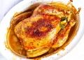 Frango assado no forno com limão