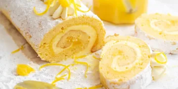 Torta de limão e coco