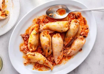 Lulas recheadas à portuguesa