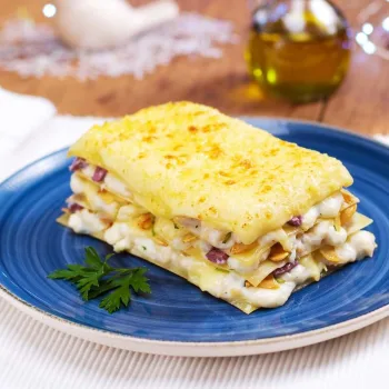 Lasanha de bacalhau
