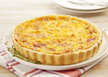 Quiche de delícias do mar