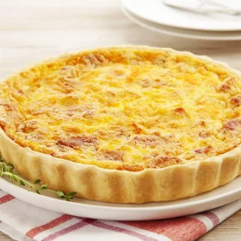 Quiche de delícias do mar