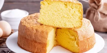 Bolo de baunilha