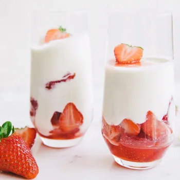 Mousse de iogurte cremosa