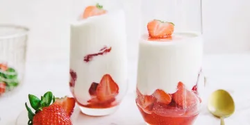 Mousse de iogurte cremosa